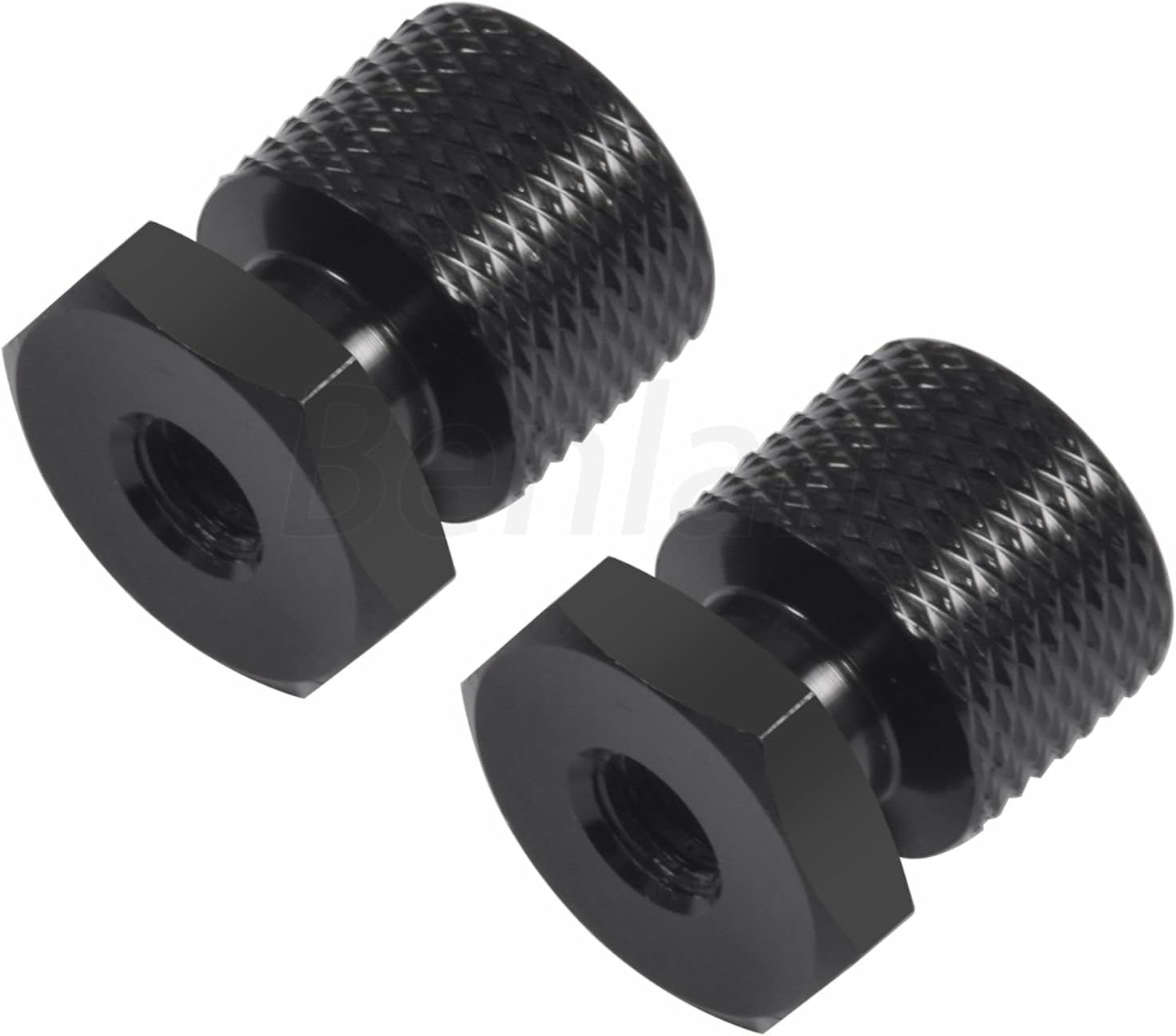 Benlari Black Solo Seat Nuts Mounting Nuts 1/4"-20 Thread Compatible for Harley Davidson Touring Softail Street Glide Road Glide Road King 1997-2026