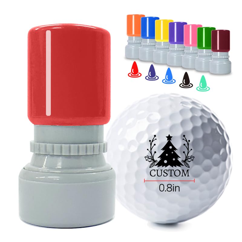 HDSD Custom Golf Ball Marker, Personalized Long Lasting and Includes Ink Bottle - Great for Golfers (Use Our Pattern)