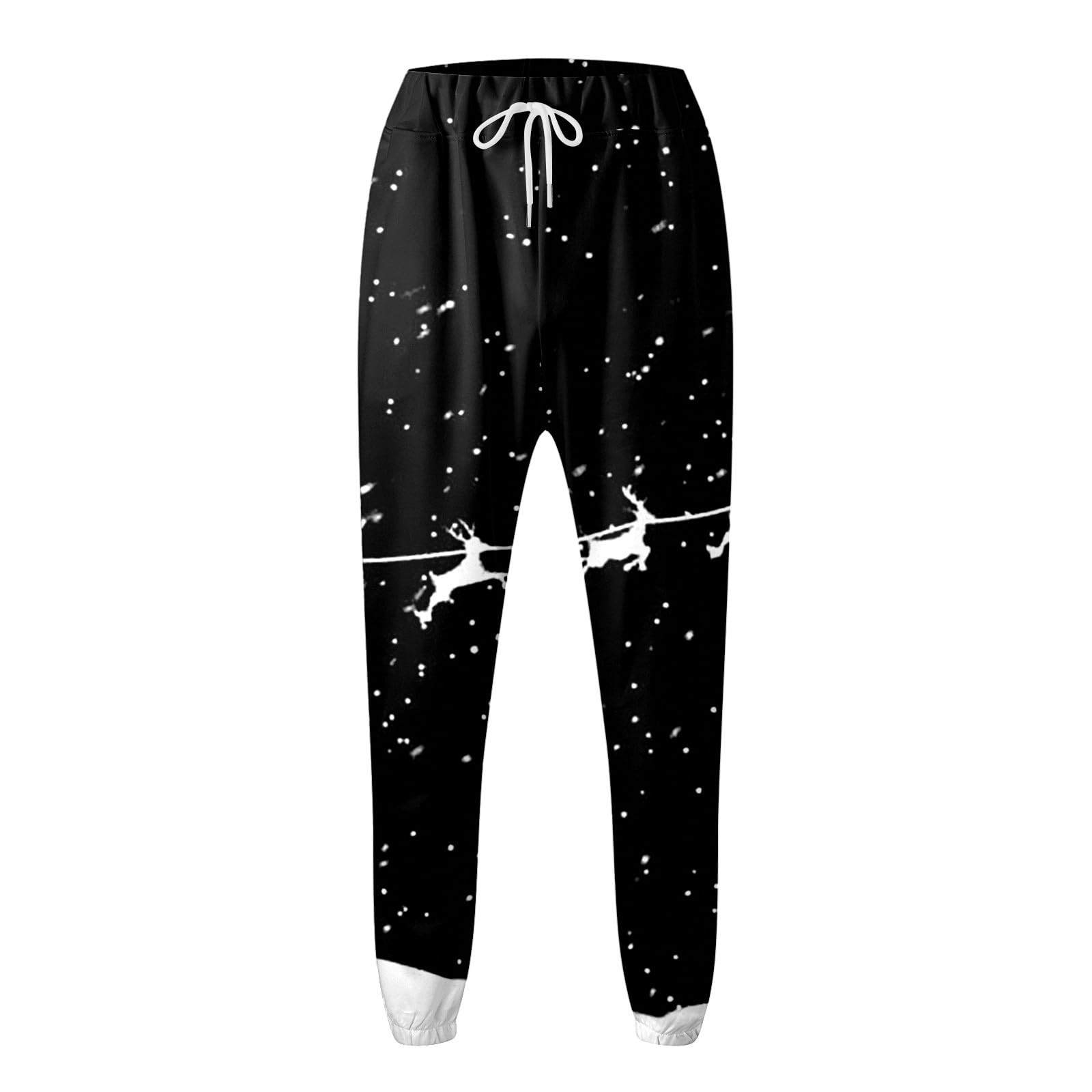 Ensemble Jogging Homme Noël Imprimé Sweat Poches Hiver