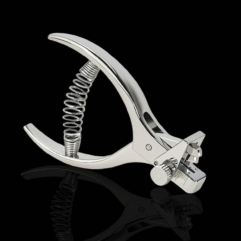 Punching Pliers Tearing Tear of Packaging Bag U Type/V Type Slot 2MM Cut Width Hole Puncher Notching Plier for Card Tailor (U Type)