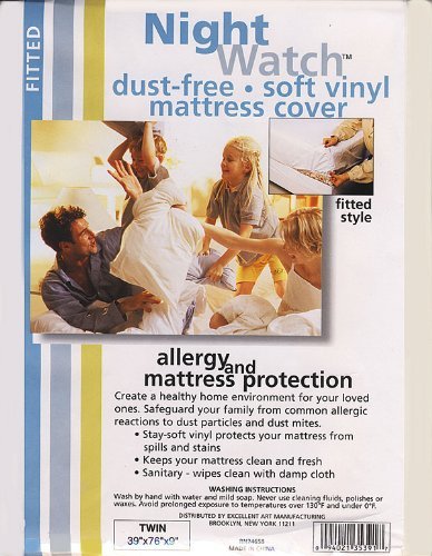 Excellent Soft Vinyl Fitted Mattress Cover Twin Size