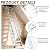 9FT Wall Mounted Retractable Attic Stairs, 11 Steps Folding Loft Ladder with Handrails, Heavy Duty Pull Down Attic Ladder, Up to 660 Lbs,Telescoping Ladder for Indoor, (White, 11 Steps)