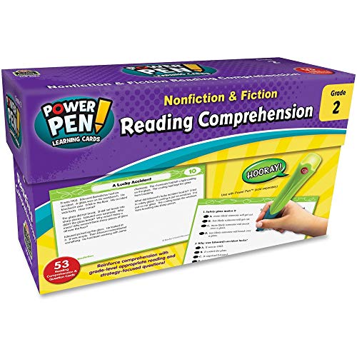 Image of Teacher Created Resources Power Pen Learning Cards: Nonfiction & Fiction Reading Comprehension Grade 2
