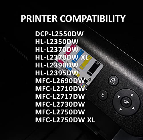 Image of 2-Pack Compatible Replacement for Brother TN760 TN-760 TN-730 TN730 Toner Cartridge to use with DCP-L2550DW MFC-L2710DW L2750DW HL-L2350DW L2370DW L2390DW HL-L2395DW Printers