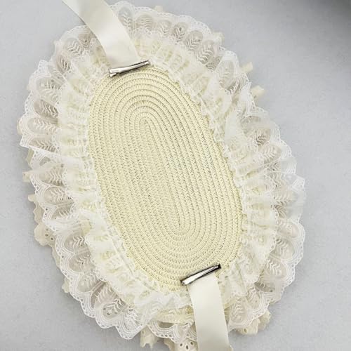 Bonnet en dentelle florale anti-glisse : la solution coiffure pour conventions