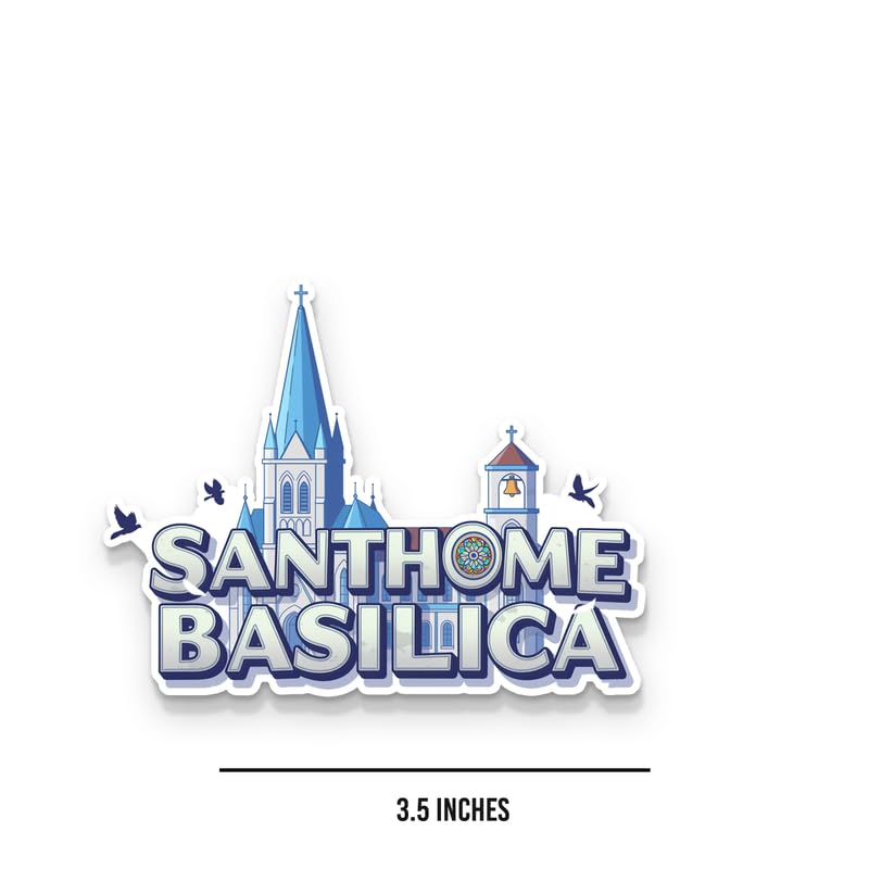 Image of Santhome Fridge Magnets, Glossy Finish, Stylish Magnet for Fridge, Wardrobe & Metal Surfaces