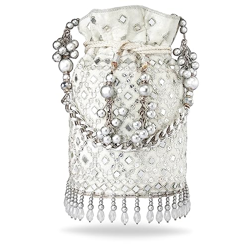 Peora Handmade Potli for Women Hand bag Stylish Purse Bridal Fashion Elegant Wristlet Bag for Girls