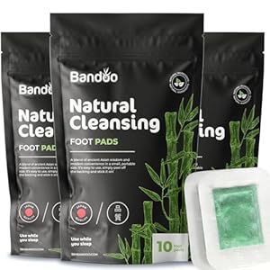 Bandoo Foot Pads | Original | Rana Pads | Premium Natural Bamboo Vinegar Foot Care Pads | Japanese Foot Pads | 30 Pads