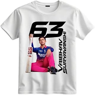 Suryavanshi Cricket Fan T-Shirt for Kids Trending Printed Sports Tee