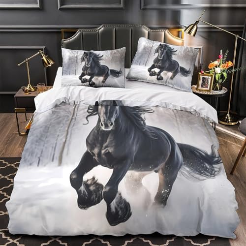 Housse de couette 3D haut de gamme en microfibre hypoallergénique