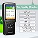 Indoor Air Quality Monitor, IGERESS Formaldehyde Detector, Pollution Monitor, Temperature & Humidity Meter, Dust Tester, Detect Indoor HCHO/TVOC/PM2.5/PM10/PM1.0, Colorful LCD Screen & USB Charging