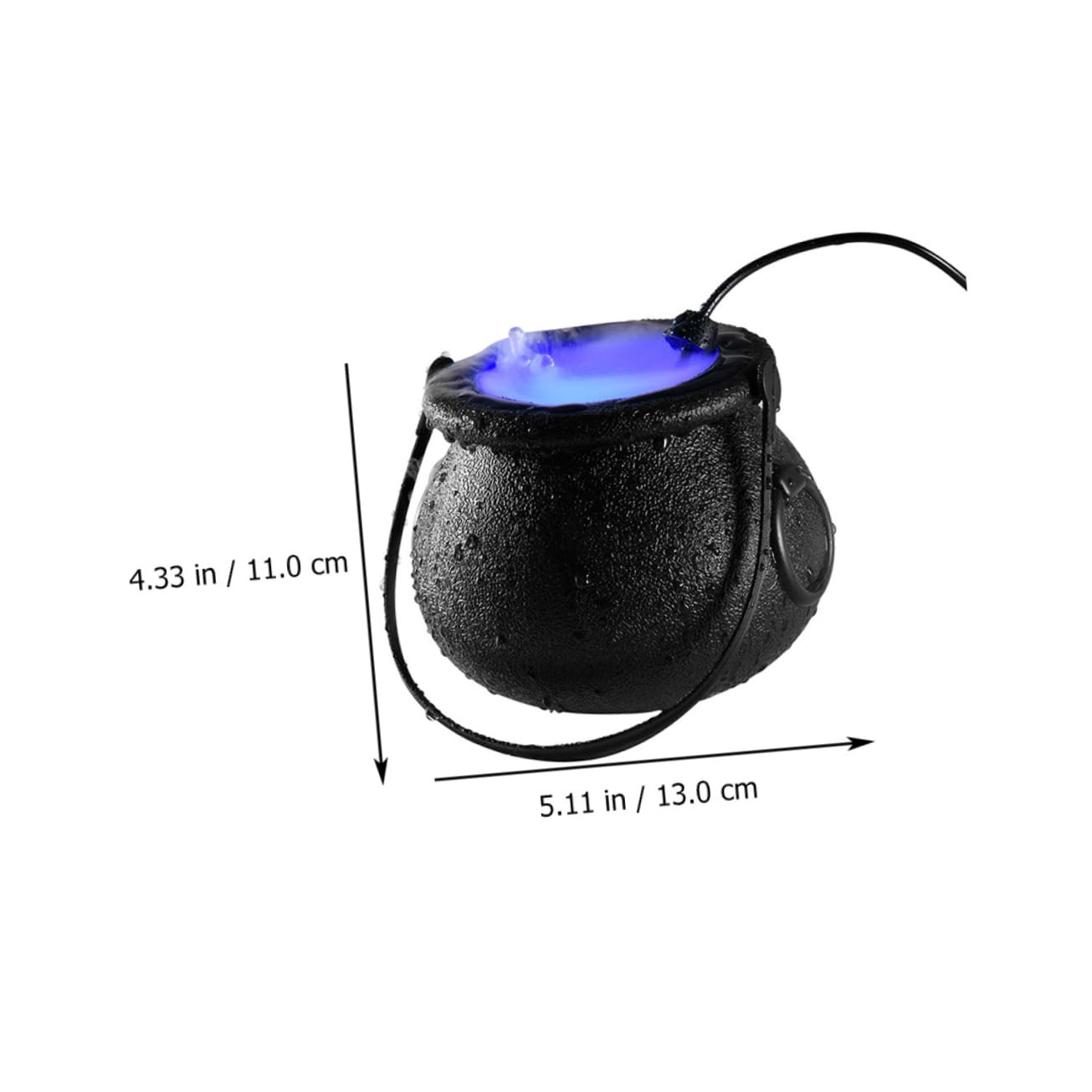 FUNOMOCYA Halloween Smoke Machine Led Maker Atomizing Lamp Water Fountain Fog Machine Night Lamp Us Plug