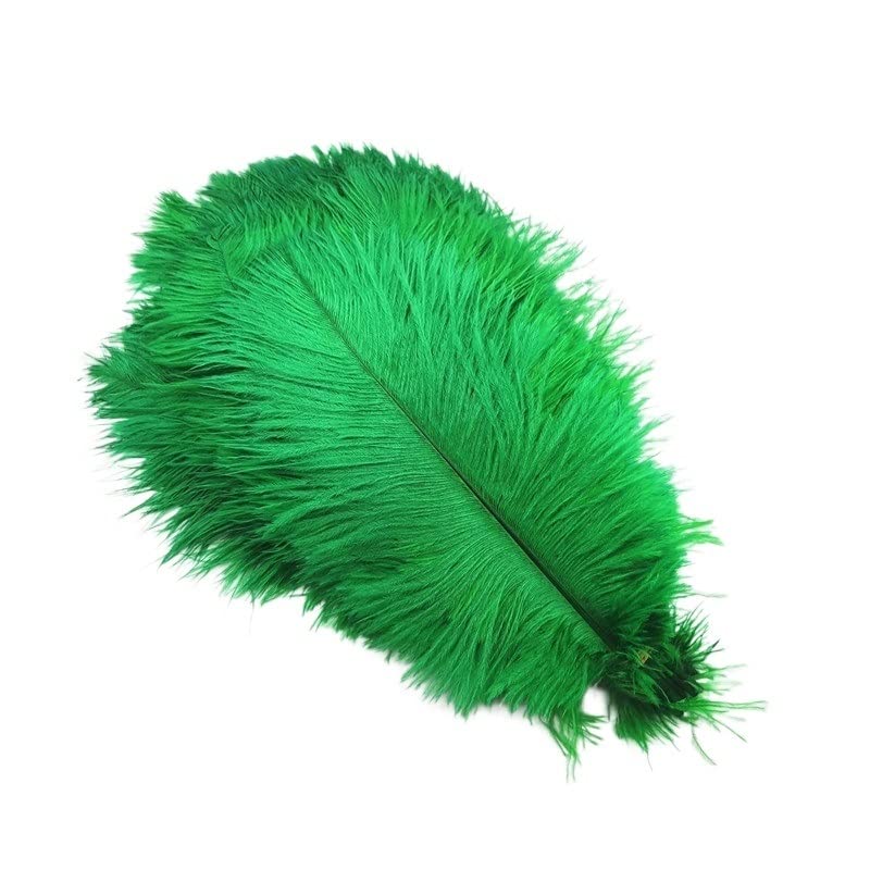 Plume d'autruche naturelle teintée haut de gamme pour création de bijoux et costume 10pcs
