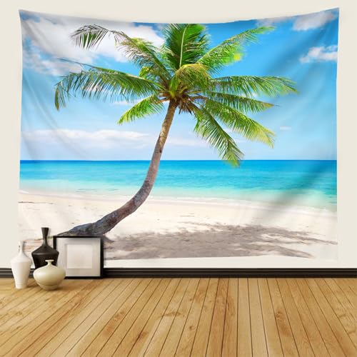 Tapiz de pared de 150 x 150 cm con paisaje natural, cortina decorativa para salón y habitación 2