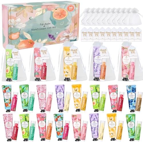 36 Sets Bulk Gifts For Women, Hand Cream Lotion and Lip Balm Bulk...