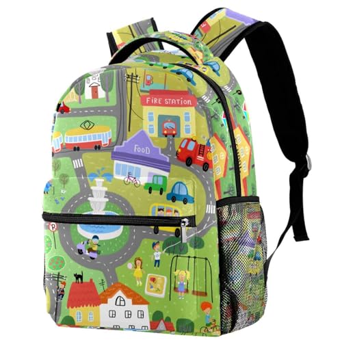 Sac à dos d'école ergonomique 29.4x20x40cm idéal pour ados filles et garçons