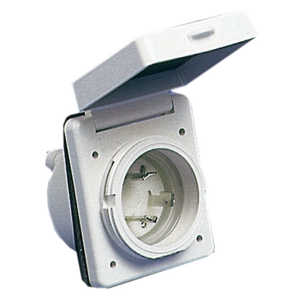 Orangemarine Osculati 14,331.00 Serie Tomas y Conectores Resistentes Al Agua 2 Unidades, 30 A, Color Blanco