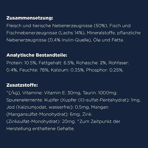 EUKANUBA Junior Katzenfutter nass getreidefrei - Premium Nassfutter mit viel Lachs für Kitten, 12 x 85 g