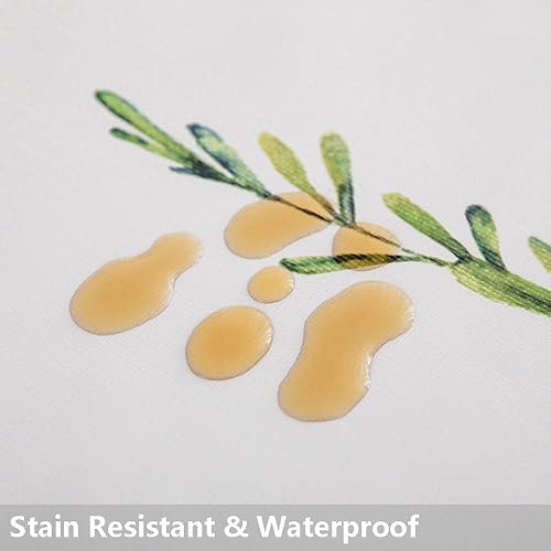 Miniatura 4 de TruDelve Mantel de vinilo resistente de plástico para mesa de cocina, comedor, mantel impermeable de PVC lavable para mesas rectangulares (54 x 72