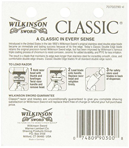 Wilkinson Sword Classic Double Edge Blades, 5 ea (Pack of 9)