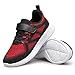 LOUSST Jungen Mädchen Turnschuhe Kinder Leichte Laufschuhe Kleinkinder Casual Atmungsaktive Sneakers, rot, 34 EU
