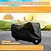 LIHAO Motorcycle Cover, Waterproof Motorbike Cover Outdoor Motorcycle Shelter Rain Dust UV Protector with Lock-Hole & Storage Bag, 300D, All Weather