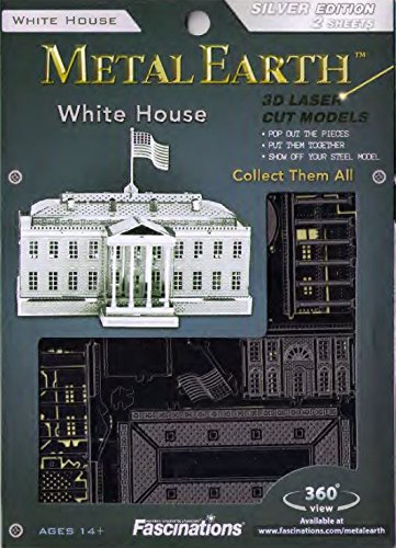 Fascinations Metal Earth White House 3D Metal Model Kit - Image 4