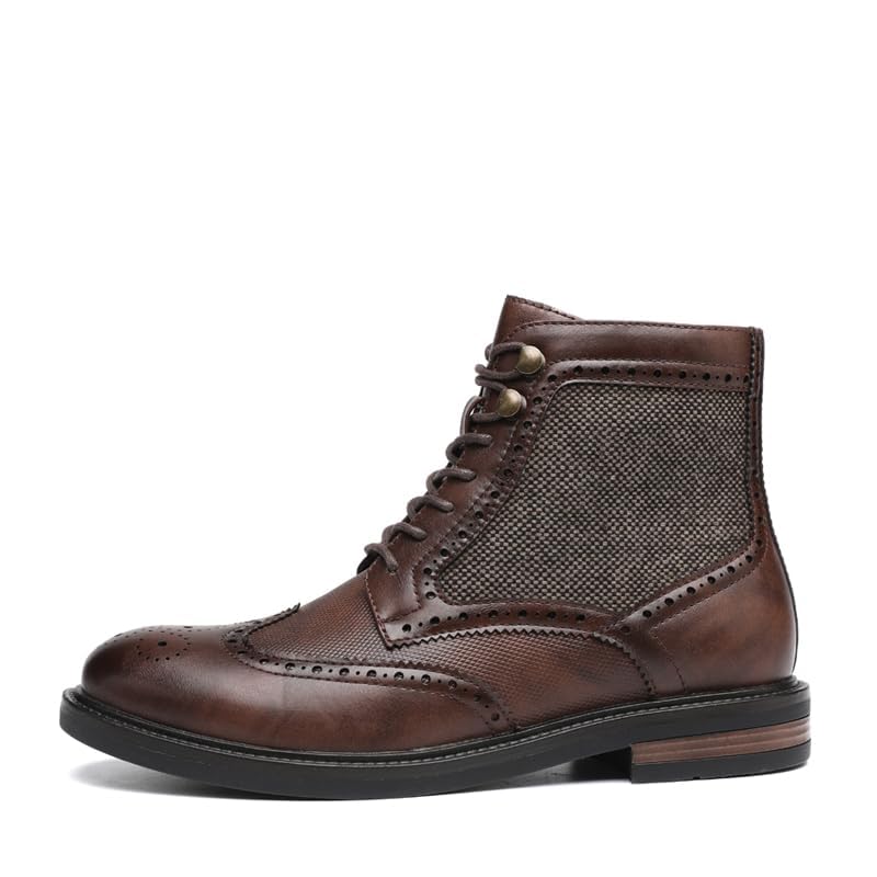 DECARSDZ Men's Fashion Lace-up Dress Casual Chukka Boots for Men Zipper Boot3