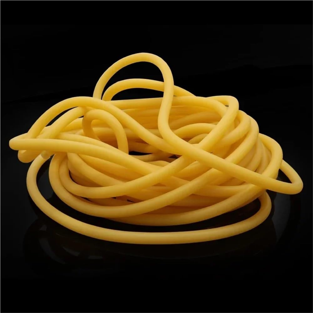 Mangueras de látex natural - Tubo amarillo de alta resistencia con correa de tracción for equipos de fitness (1/3/5 m) - 1 unidad(5metersx6mmx9mm)