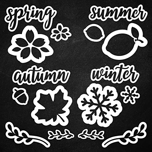 Plata Chalkboards Magnetic Chalkboard Stencils, Seasonal Calligraphy...