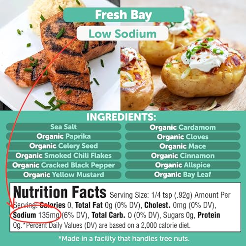 Image of Organic Seafood Seasoning, FreshJax Fresh Bay Savory Spice 5.3oz