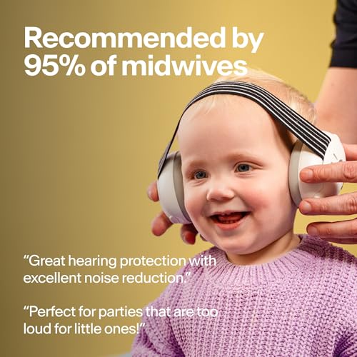 Image of Alpine Muffy Baby Ear Protection for Babies and Toddlers up to 36 Months - Noise Reduction Earmuffs for Toddler and Babies - Comfortable Infant Ear Muffs Prevent Hearing Damage & Improve Sleep Yellow