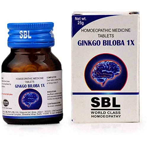Sbl Homeopathic Ginkgo Biloba 1X (25G), Improves Memory, Relieves Weakness By Usamall #TOP3