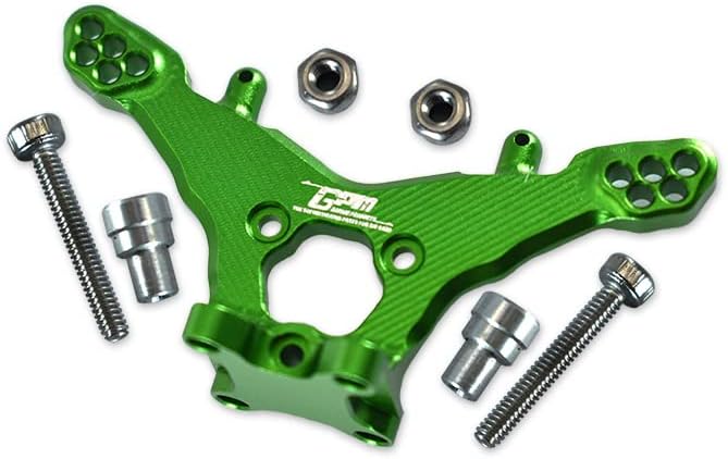 5pc Set Upgrades Aluminum Rear Damper Mount LOSI 1/18 2WD Mini-T 2.0 LOS01015 RC Cars by GPM (Green)