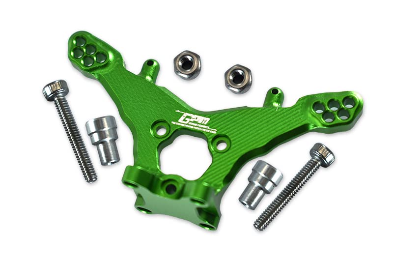 5pc Set Upgrades Aluminum Rear Damper Mount LOSI 1/18 2WD Mini-T 2.0 LOS01015 RC Cars by GPM (Green)