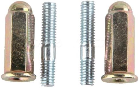 Two X-PRO exhaust bolts with matching nuts, gold colored, designed for securing exhaust systems.