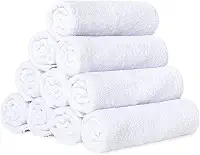 Kit C/ 30 Toalhas de Rosto Grossa Para Salão Ótima Absorção Top Luxo (30 Brancas)