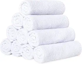 Kit C/ 30 Toalhas de Rosto Grossa Para Salão Ótima Absorção Top Luxo (30 Brancas)
