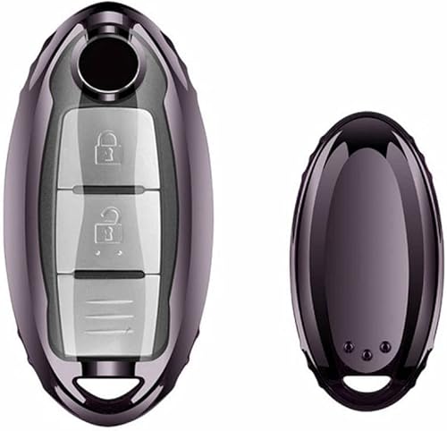 Miniatura 6 de Funda para llavero de automóvil Nissan, compatible con Nissan Rogue Maxima Altima Seda Pathfinder Infiniti Q50 QX56 M35 Q70 Smart Keyless Entre Key