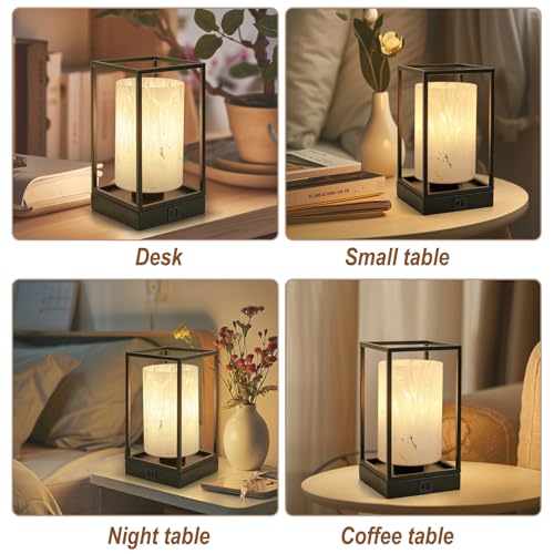 Frideko Home L04061-02-US-2PCS Industrial Touch Bedroom Lamps Set Of 2 - Nightstand Lamps 3 Way Dimmable Table Lamp thumb #7