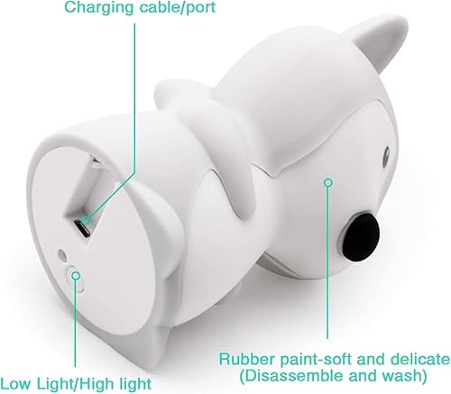 Miniatura 4 de Luz nocturna para niños, lámpara de noche, luz de dormitorio, luces LED, lámpara para niños, lámpara de cuarto de bebé, resistente a la rotura,