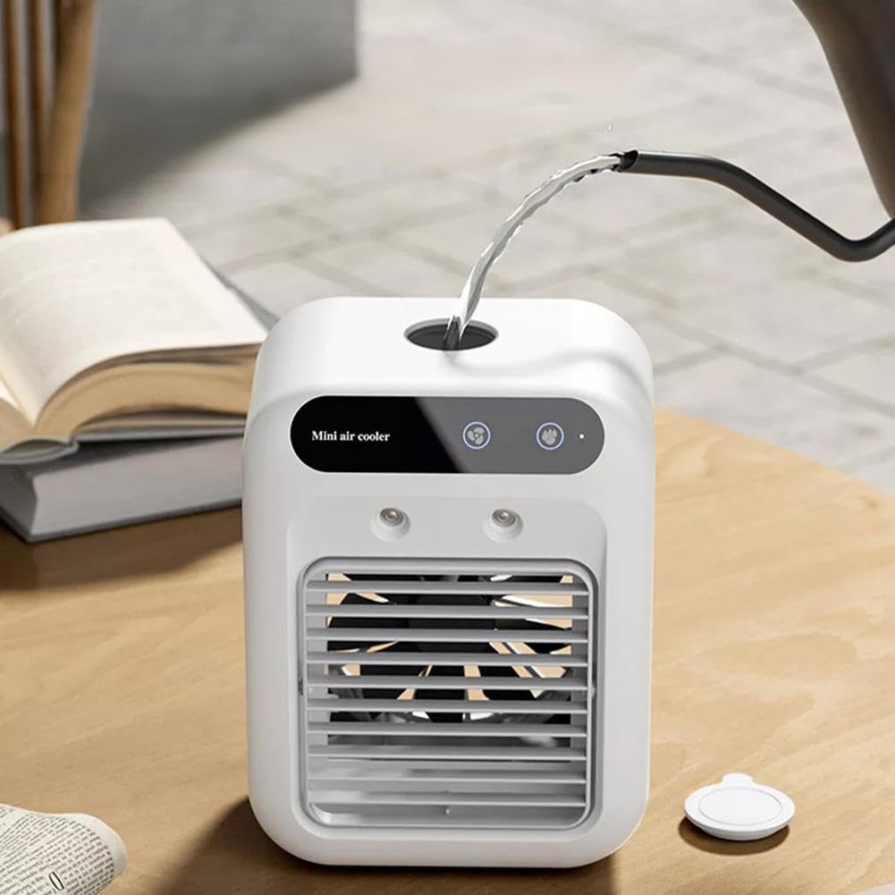 Portable Air Conditioner Personal USB AC Unit Evaporative Air Cooler Rechargeable Cooler for Car Bedroom Home Office Travel
