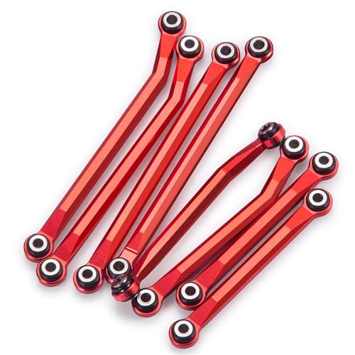 RC�����P�[�W�p�[�c Compatible With TRX-4M For Bronco For Defender 1/18 RC�J�[���f���A�b�v�O���[�h�p�[�c 8�� �A���~�j�E������ �n�C�N���A�����X�����P�[�W�����N���b�h�L�b�g(Red)