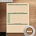 VistaRise 2026 Attendance Calendar Employee Work Tracker Attendance Calendar Cards - 8.5 X 11 Inches Durable and Thick Cardstock/25 Sheets per Pack (Green)