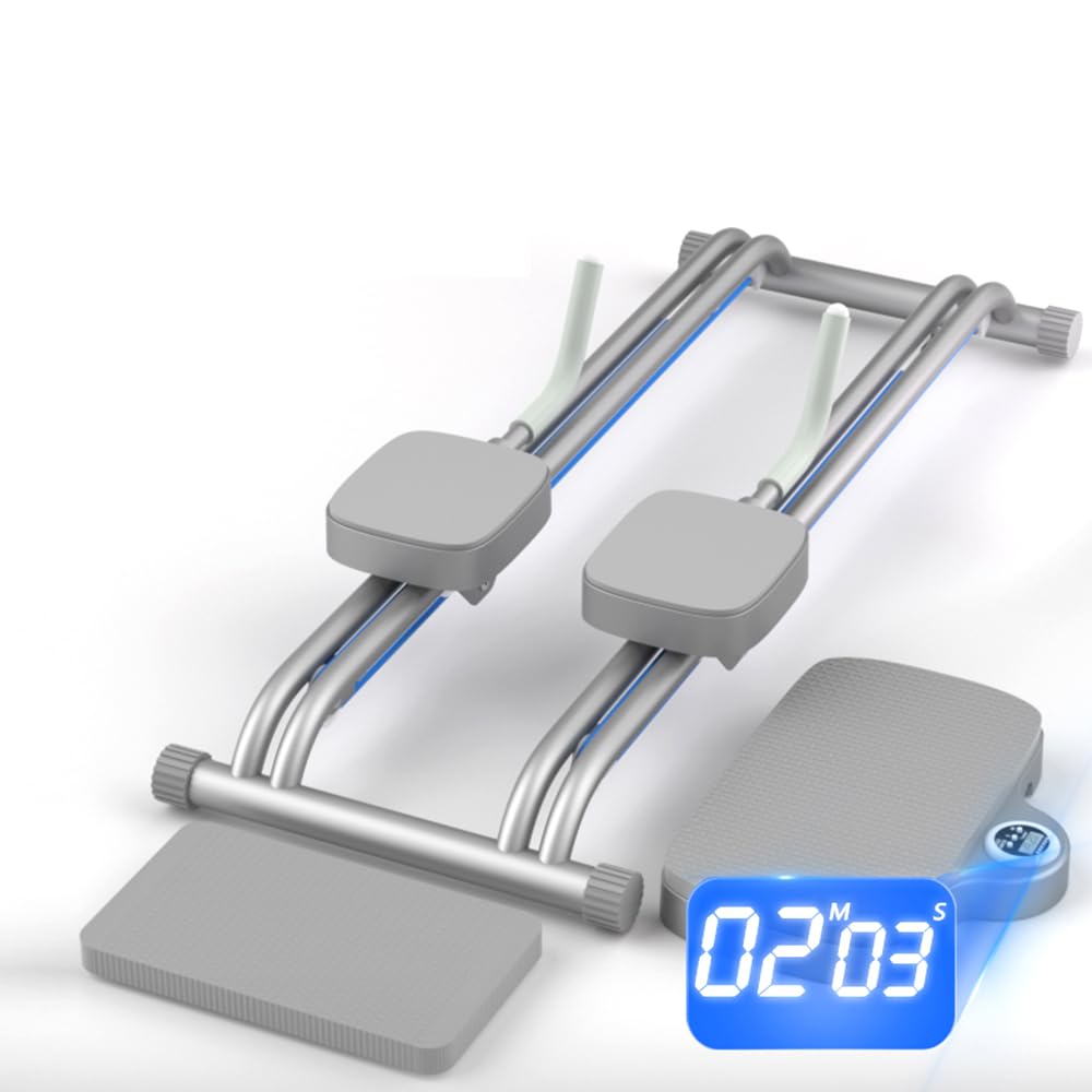 Rueda de Rodillo AB con Soporte para y Pantalla Digital para Ejercicios Abdominales Efectivos con Almohadilla para Arrodillarse y Eje de Hierro de Alta Resistencia