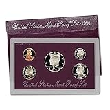 1991 S US Mint 5-Piece Proof Set Orig Box/COA DCAM