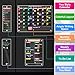 KWYADLUO Clear Acrylic Magnetic Calendar for Fridge, 16