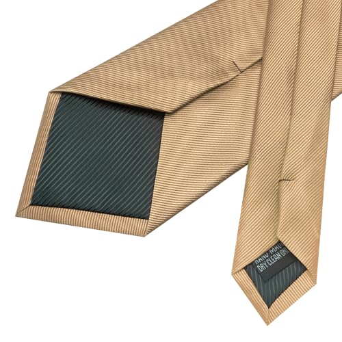 Image of JEMYGINS Formal Necktie Solid Color Tie and Pocket Square with Tie Clip Lapel Pin Sets for Men 4PCS