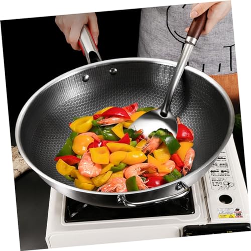 Wok de acero inoxidable con superficie antiadherente miniatura 4