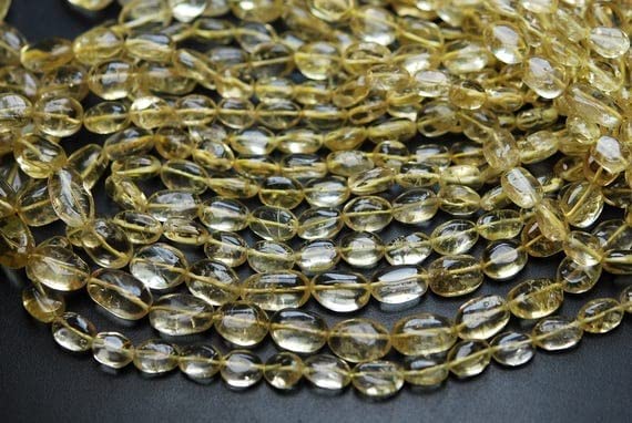 Scapolite jaune en perles pépites lisses 7-10mm, fil de 8 pouces pour création lithothérapie